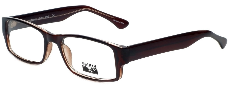 Gotham Style Designer Eyeglasses GS232-BRN in Brown 60mm