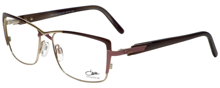 Cazal Designer Eyeglasses Cazal-4228-002 in Rose Brown 54mm