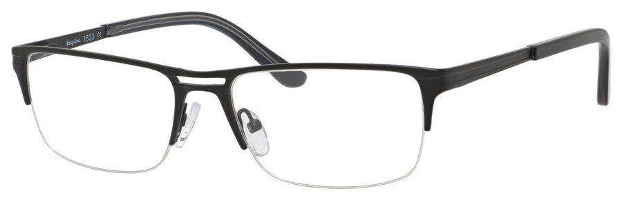 Esquire Designer Eyeglasses EQ1533-SBK in Satin Black 55mm