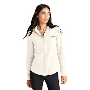 Mercer Mettle Women's Stretch Crepe Long Sleeve Camp Blouse Mercer Mettle Women's Stretch Crepe Long Sleeve Camp Blouse