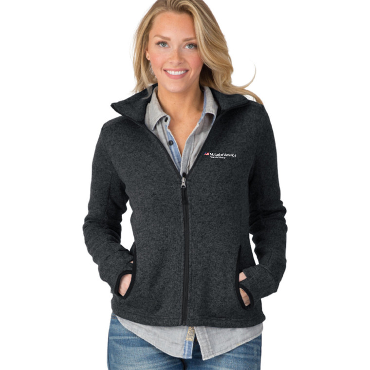 Women's Heathered Fleece Jacket