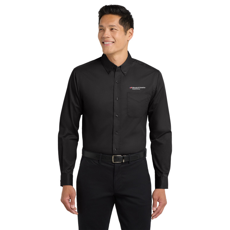 Men's Long Sleeve Easy Care Button Down Shirt