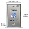 Request to Exit Button - 356-7001 dimensions
