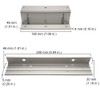 L and Z Bracket for 600lbs Electromagnetic Lock - 356-ZL600 dimensions