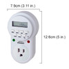 Digital 7 day Programmable Timer – 356-8000 dimensions