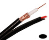 CCTV RG59 95% Copper Braid Shield with 18/2 Power Cable Siamese 500' - 200-913BK-500