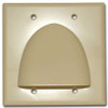 Dual Gang Bulk Wire Bullnose Plate - 311-209DG