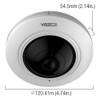 5MP IR FISHEYE CAMERA - 063-TVI5MP360R dimensions