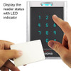 ACCESS CONTROL BLACK WITH CLEAR BORDER CARD READER AND KEYPAD - 356-3103 LED indicator