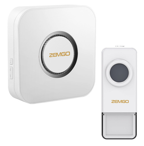 Indoor Wireless Door Chime Entry Alert Receiver and Waterproof Doorbell Transmitter - 357-DIYDBKIT1