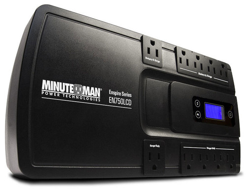 EN750LCD MINUTEMAN UPS EnSpire 750VA Stand By UPS - 801-109