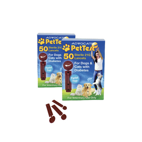 Advocate PetTest Twist-top Lancets 21G (2 Pack)