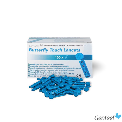 Genteel Butterfly Touch Lancets (100/box)