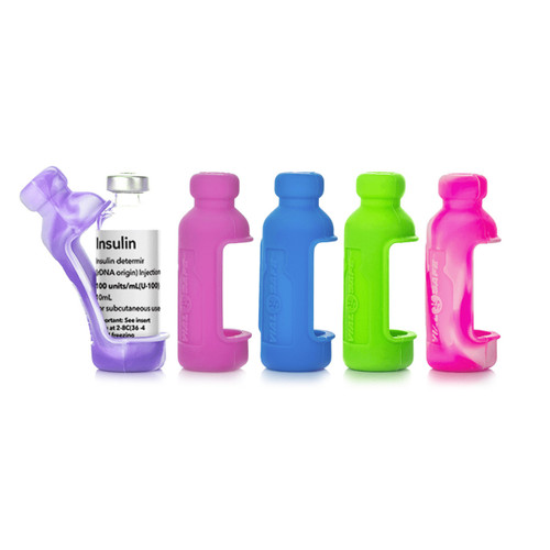 Vial Safe for Pets - Insulin Vial Protector Case, TALL, 10mL, Mix & Match Colors