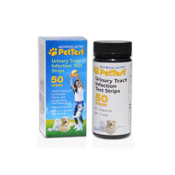 PetTest Urinary Tract Infection Test Strips for Pets (2 Packs of 50)