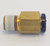 Legris Straight Brass connector 1/8in NPT x 1/4in Push-In