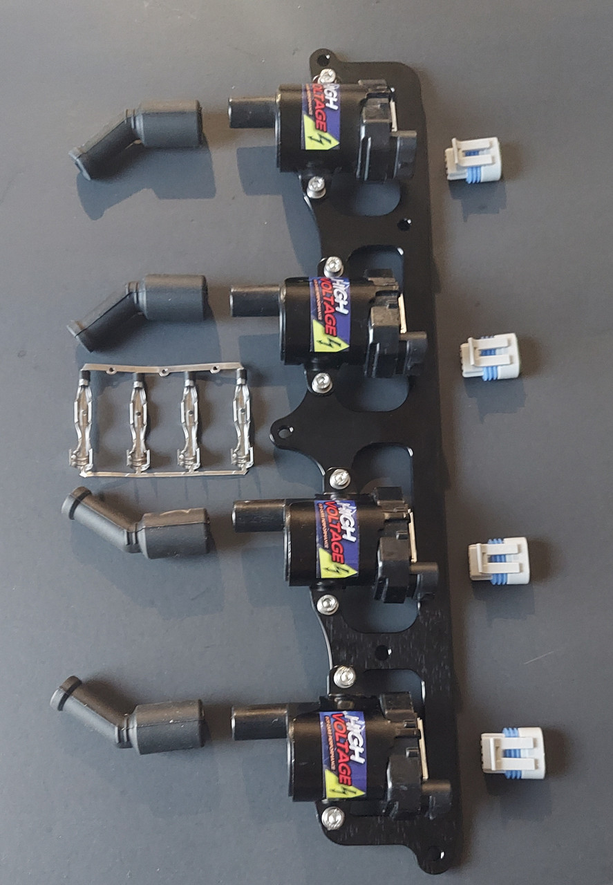 ECR Performance D585 LS Smart Ignition Coils 4 Pack Kit Flat Mount