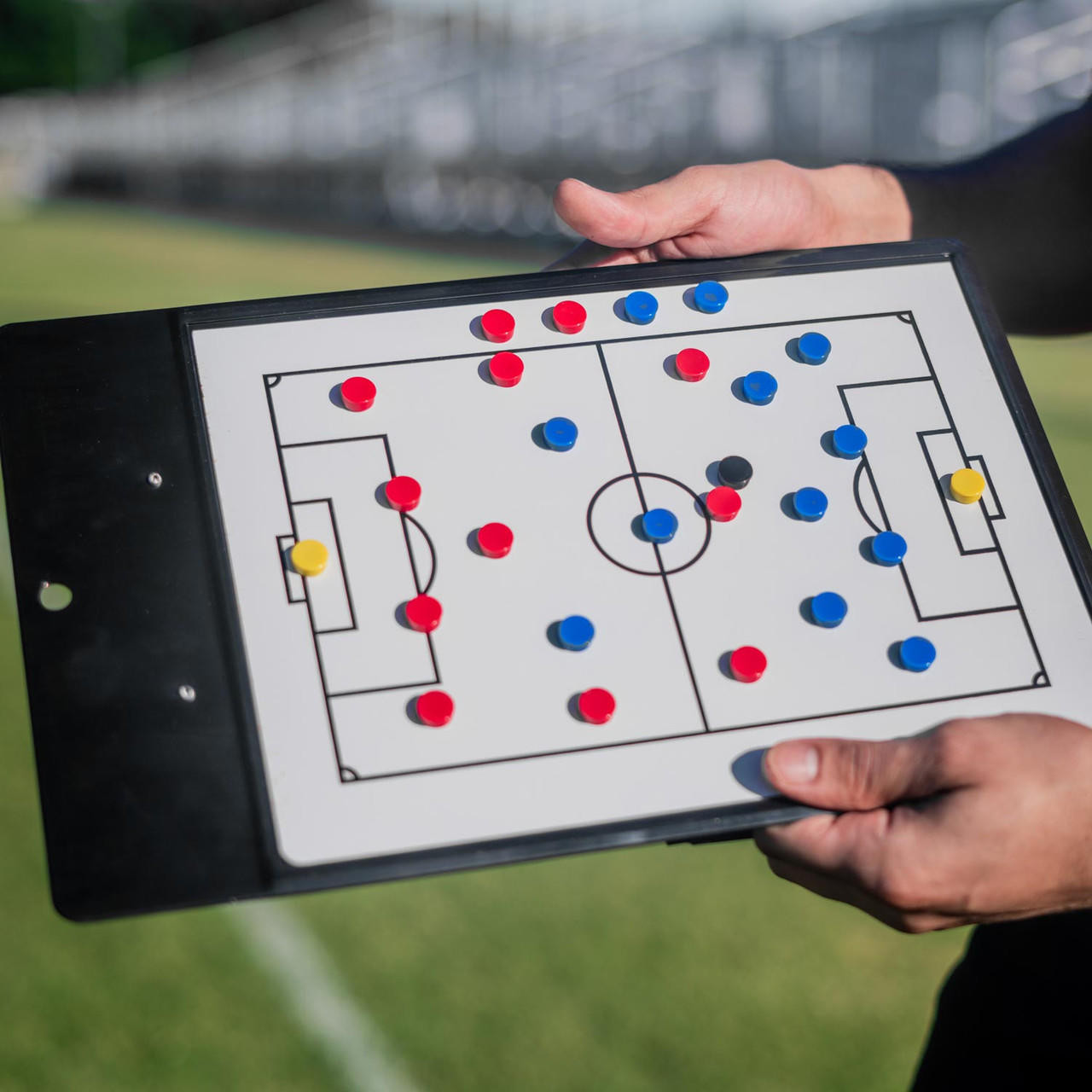 Trademark Innovations Soccer Magnetic Coaching Board Whiteboard Clipboard