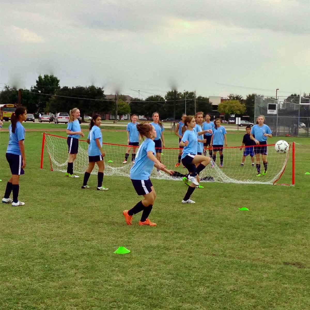 J-Goal Regulation Size Portable Goal with Carry Bag | Soccer