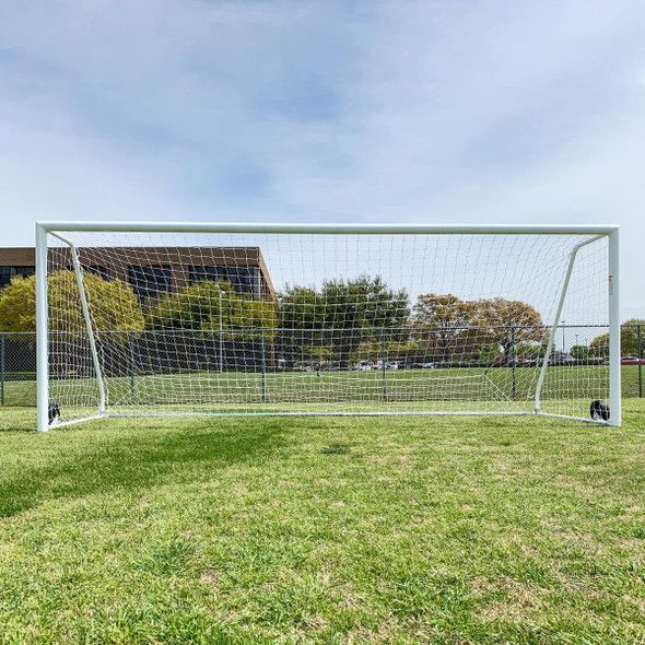 Regulation 6.5x18.5 Premier Pro Soccer Goal Posts | Soccer Training Equipment Regulation Soccer Goals