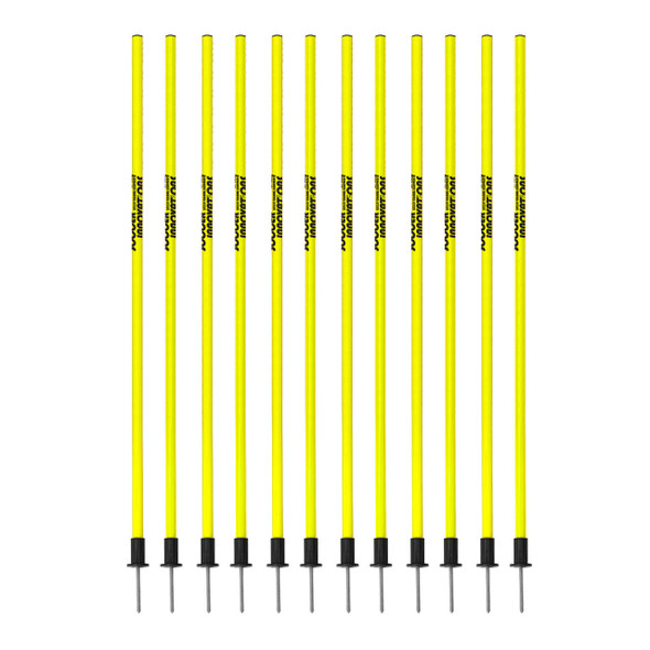 25mm SOCCER SPEED POLE SET (12-Pack) YELLOW