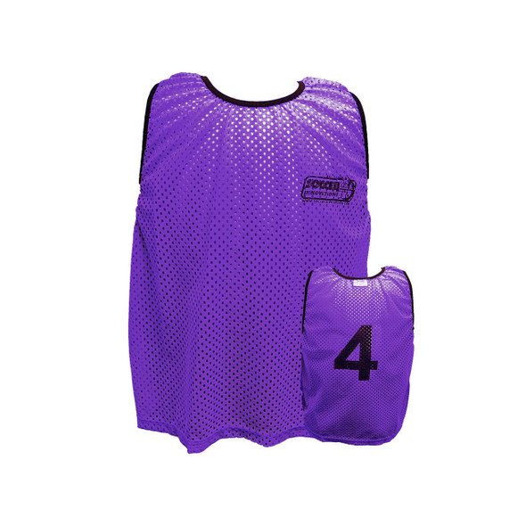 Numbered Training Vests - neon purple | Soccer Training Equipment Bibs & Accessories