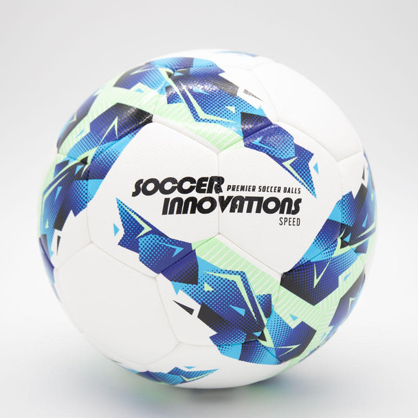 Mint and purple NFHS approved speed soccer ball size 5 hybrid