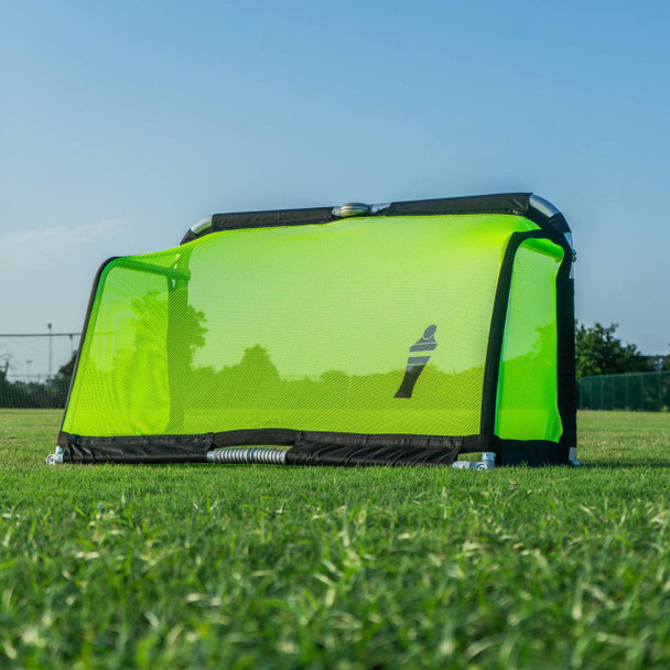 neon yellow pod 3x5 QuickFold® Aluminum Folding Portable Soccer goals