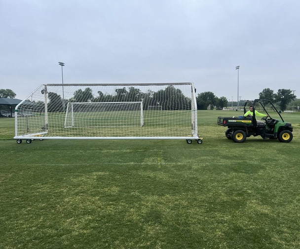 Goal trolly for goals and bleachers