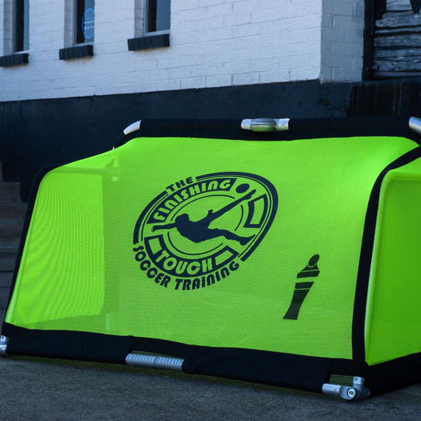 Neon Yellow customized soccer goal Quick®Fold Goal