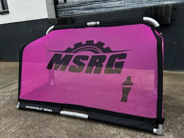 QuickFold® Custom pink soccer goal net