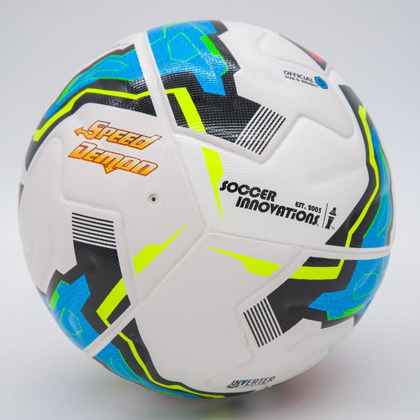Soccer Innovations Speed Demon size 5 soccer ball blue red