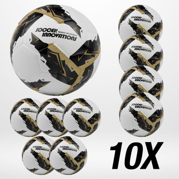 Black Gold Speed Ball Soccer Ball 10-pack NFHS