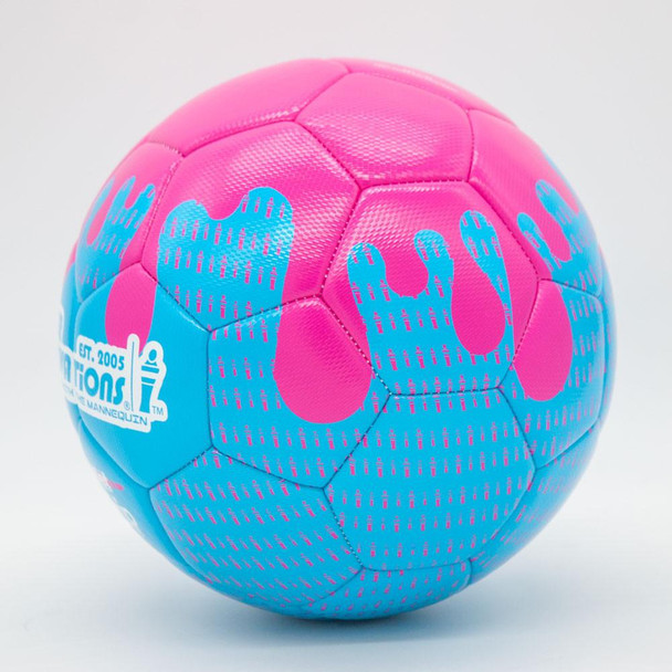 Paint drip soccer ball