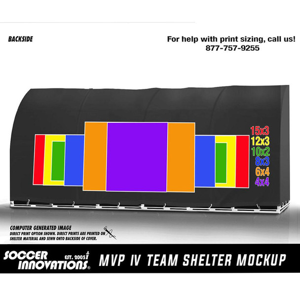 Custom MVP Team Stadium Shelter artwork Print sizes