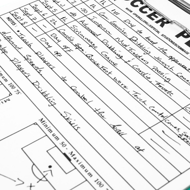 Coaches Folder Note Replacement Planner for Light green and Blue Coaches Folder