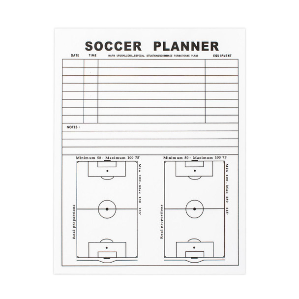 Coaches Folder Note Replacement Planner | Soccer Equipment Coaches Folders Accessories