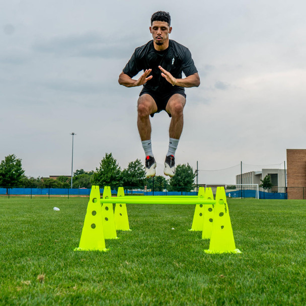 30" Hurdle Pole| Jumping over hurdle Action shot