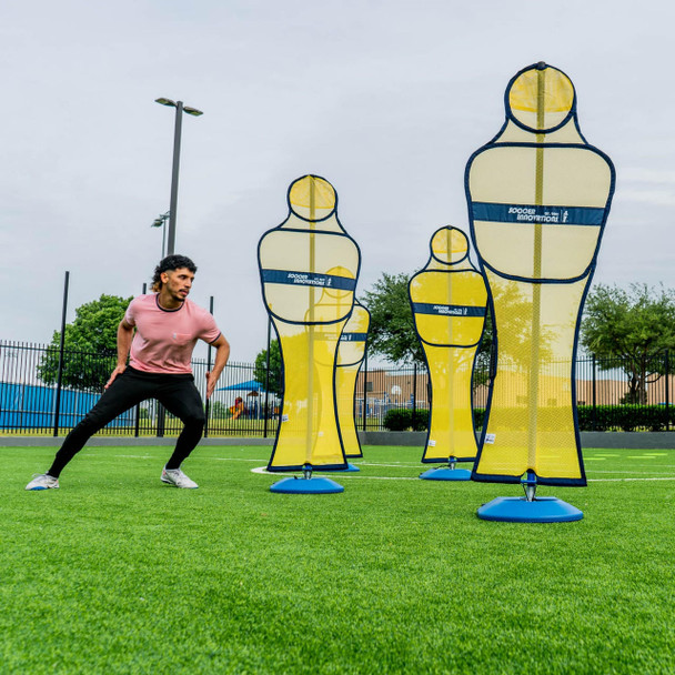 SOCCER WALL TURF MANNEQUINS SET OF 4