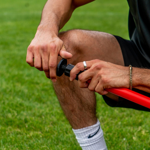 25mm SOCCER SPEED POLE SET  (6-PACK) RED