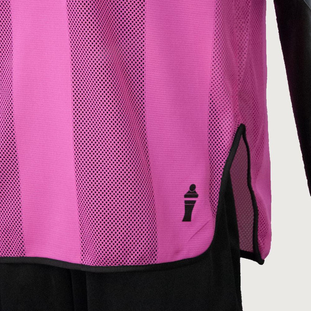 Pink soccer training mesh