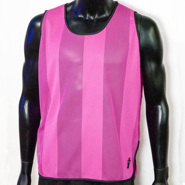 Pink soccer training bibs