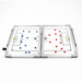 Soccer Innovations Magnetic Hinge Tactic Board |Hinge Tactic Board with Red and Blue Magnets