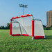 red and white 3x5 QuickFold® Aluminum Folding Portable Soccer goals