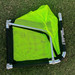 Collapsing portable 5'x3' free standing soccer goal neon yellow