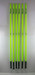 neon green agility poles for grass and turf with spike
