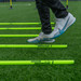 Collapsing neon green speed & agility poles for turf & grass