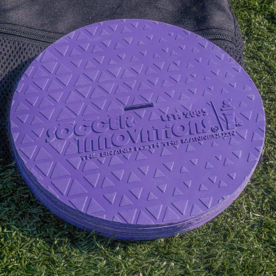 Flat poly marker dot cones purple