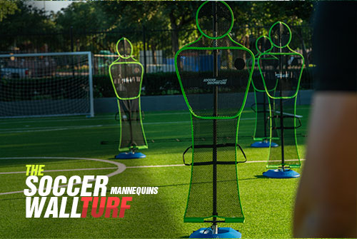 The Soccer Wall Turf Training Mannequins