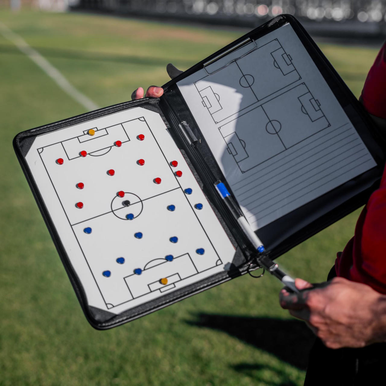 Premier Soccer Coaching Tactics Folder with Magnets